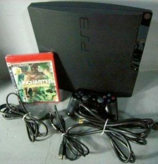 PlayStation 3 Slim 120 GB Charcoal Black Console (NTSC   CECH 2001A