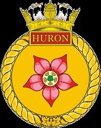 Canadian Navy HMCS Huron (DDG 281) Destroyer Badge Sticker