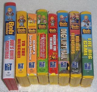 Lot of 8 BOB THE BUILDER Vhs Childrens Video Tapes Hit Entertainment