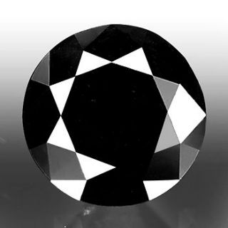 Solitaire 5.13 Ct Round Shape Black Loose Diamond ~For Ring