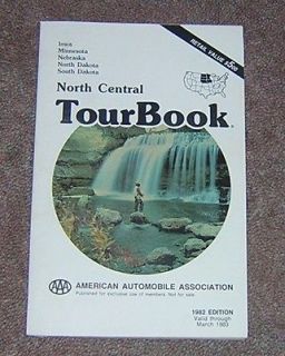 TourBook Tour Book 1982 North Central Iowa Nebraska Minnesota Dakotas