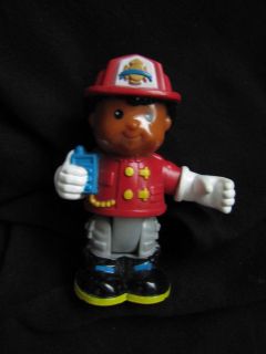 Fisher Price Little People African Amer FIREMAN Fire Fighter