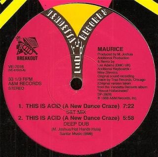 MAURICE   THIS IS ACID * 1988 Chicago House Classic * HEAR