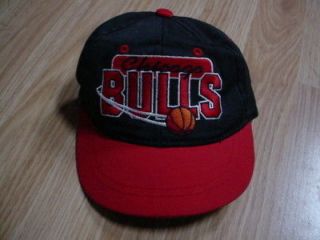 Basketball Chicago Bulls Cap Hat Red Black Youth