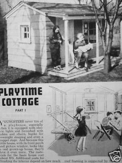 listed Build PLAYTIME COTTAGE A Rolls Royce of Play house plans
