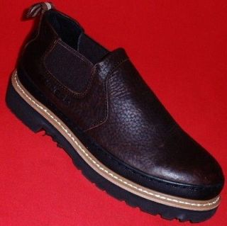 NEW Mens CHINOOK WORKHORSE ROMEO Brown Leather Loafers Boots Shoes 10