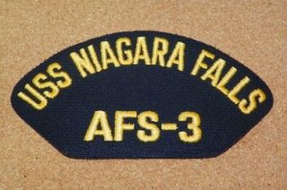 USS NIAGARA FALLS AFS 3   Embroidered Cap Patch   Naval Navy Ship