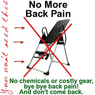 NO Inversion Table Fitness Chiropractic Table Exercise Back