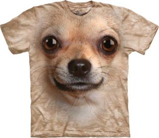 CHIHUAHUA DOG   Full Face Print T Shirt New! Dogs Animals Pets Puppy