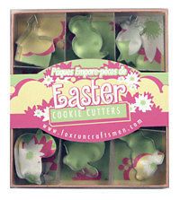 Mini Easter Cookie Cutter Set of 9 Metal Cutters in Box New