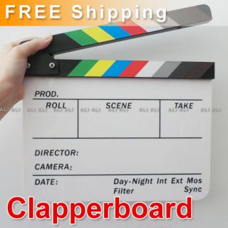 Clapperboard TV Film Movie Clapper Board Handmade Colorful