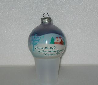 Hallmark 1989 New Home Glass Christmas Ornament