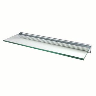 Glacier 36x8 inch Clear Glass Shelf Kits (Pack of 4)   Pack of four