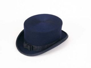 Christys of London Dressage Top Hat Wool Felt Navy 55cm/ 6 3/4 BNIB