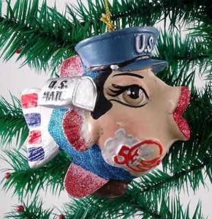Newly listed Uniform Mailman Kissing Fish Christmas Tree Ornament