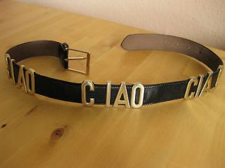 by REDWALL * BLACK Belt with Gold Letters CIAO CIAO CIAO TG 40