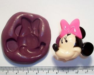 Minnie Mouse Face silicone mould Sugarpaste flower paste cup cake
