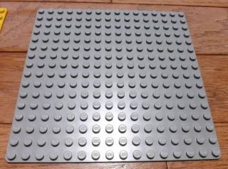 Lego Light Grey Baseplate 16 X 16 Dot (5 X 5) Base Plate 6399 6355