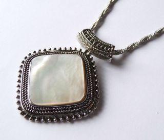 Jewels by Park Lane~Frost Necklace~Mothe r of Pearl NEW