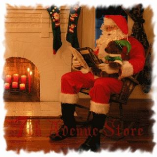 Piece Plush Fur Adult Santa Suit Claus Clause Costume