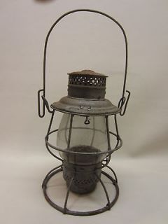 Railroad Lantern Lamp Adlake Reliable B&O RR Loco Clear Globe