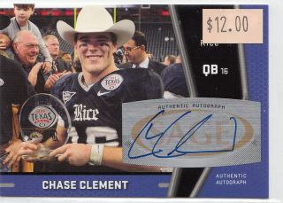 2009 CHASE CLEMENT RICE SAGE HIT AUTO 57149