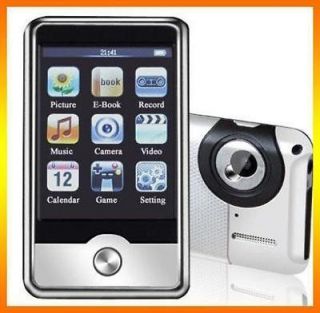 LCD TFT Touch Screen Real 16GB 16G  MP4 Player FM Camera Sliver