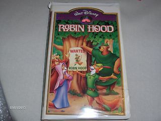 Robin Hood (VHS, 1991) Walt Disney Masterpiece Collection. Clam Case.