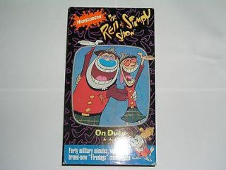 The Ren & Stimpy Show On Duty (VHS) Rare Nickelodeon VHS