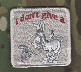 POLICE FUN FUNNY VELCRO PATCH COLLECTIONS I dont give a rats
