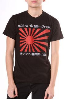 New Popkiller Mens T shirt Music Rising Sun Japanese Flag Punk Rock