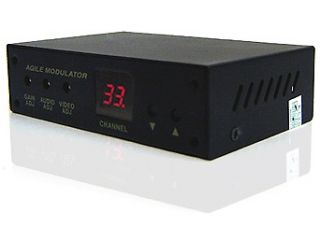 Composite RCA BNC To RF Coax TV Channel Converter Modulator MD200C