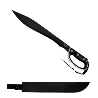 24 Machete Rubber Handle w/Sheath Hunting Ninja Sword Jungle Knife