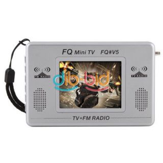 Protable Wireless 2.4 LCD Screen Display Mini TV FM Radio Television