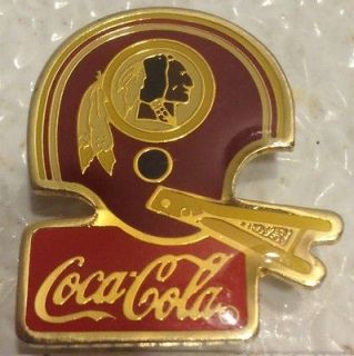 Washington Redskins Coca Cola pin Coke coca cola 1985 Peter David Inc