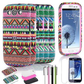 Muti color Silicone Tribal Hybrid Hard Case Cover for Samsung Galaxy