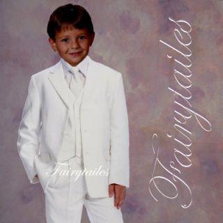 Communion Boy formal white suit Size 4,5,6,7,8,10,1 2,14