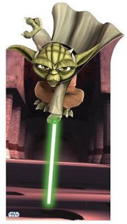 Star Wars Clone Wars Yoda Life Size Cardboard Standee 196