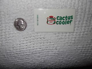 Canada Dry Cactus Cooler Vending Machine Button Tag Label Coca Cola
