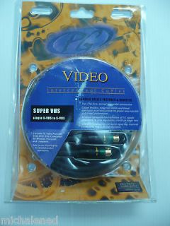 20 S VIDEO CABLE SVHS Super VHS M/M GOLD. TV, VCR, DVD, Camcorder