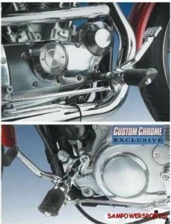 CHROME FORWARD CONTROLS FOR HARLEY XL SPORTSTER 91 03 WITH HARDWARE NO