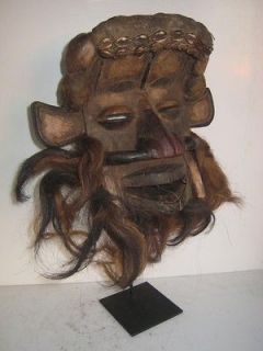African Tribal Collection FIERCE GUERE NGERE WARRIOR MASK, DAN WEE WE
