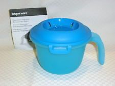 Tupperware MICROWAVE 2.25 Cup Rice COOKER STEAMER NEW BLUE