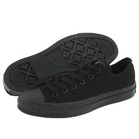 CONVERSE CHUCK TAYLOR ALL BLACK LOW TOP CANVAS NEW IN BOX SIZES 3.5