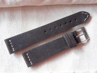 20mm Italian dark brwn Vintage watch strap for Rolex band bracelet