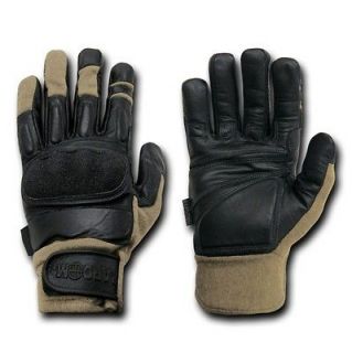Khaki Kevlar Tactical Hard Knuckle Combat Patrol Gloves Glove Pair S M