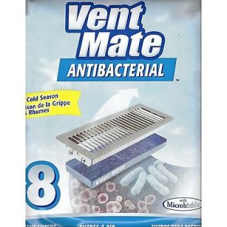Vent Mate AirVent Antibacterial Control Air Vent Filters 8 Pack