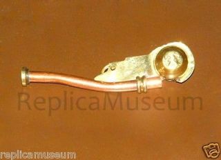Collectible Nautical Brass/Copper Boatswain (Bosun) Whistle Key Chain