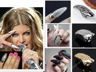 Flase Nail Decoration Finger Ring Fake Claw Talon Punk Gothic Cool