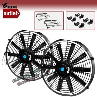 PULL/PUSH Electric Radiator Engine Bay Cooling Fan (Fits: Alfa Romeo
